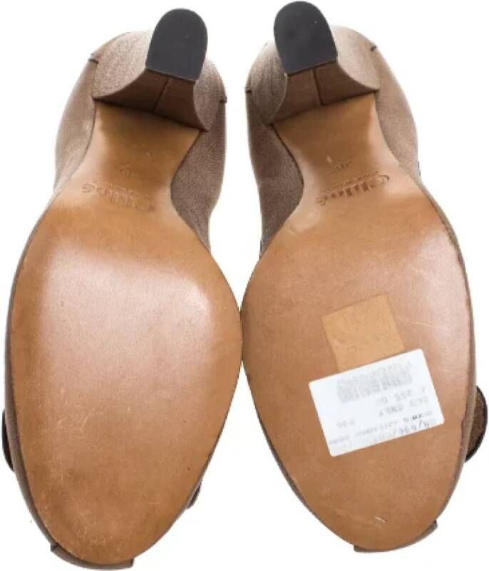 Chloé Pre-owned Leather heels Brown Dames