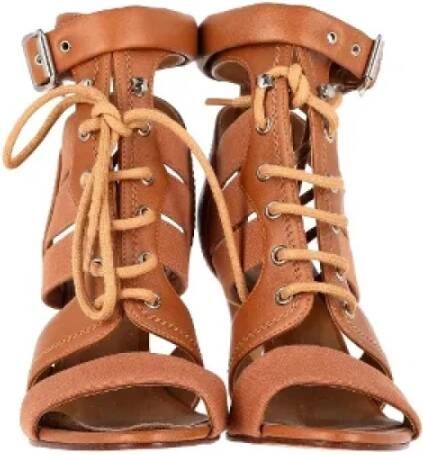 Chloé Pre-owned Leather heels Brown Dames