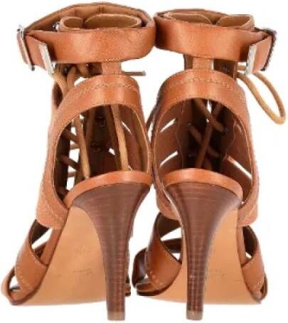 Chloé Pre-owned Leather heels Brown Dames