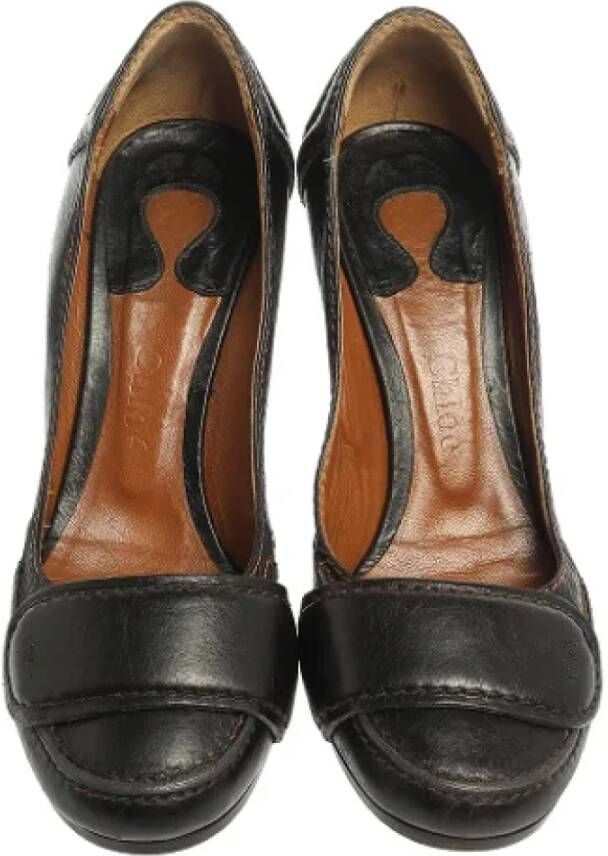 Chloé Pre-owned Leather heels Brown Dames