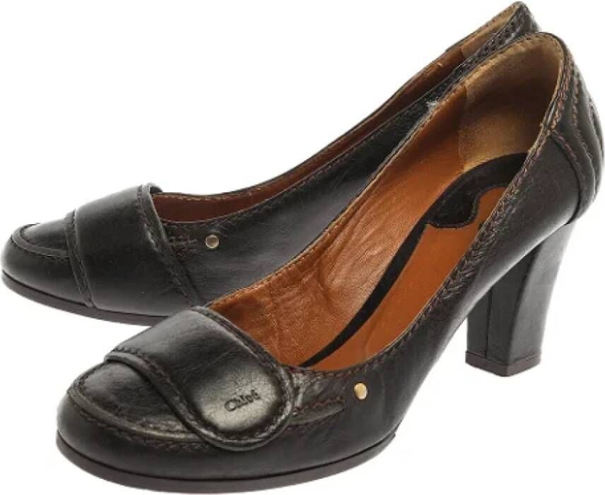 Chloé Pre-owned Leather heels Brown Dames