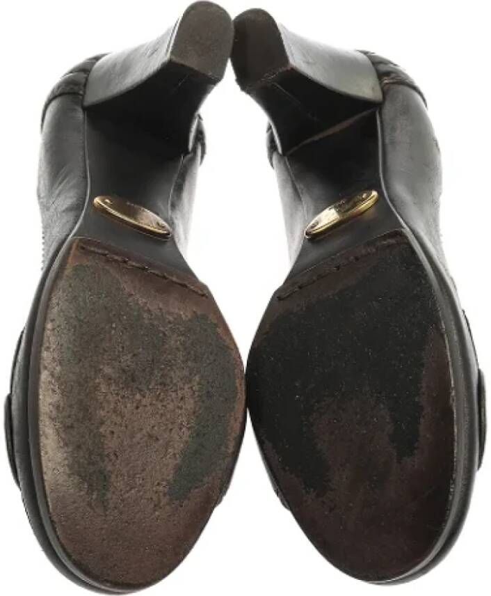 Chloé Pre-owned Leather heels Brown Dames