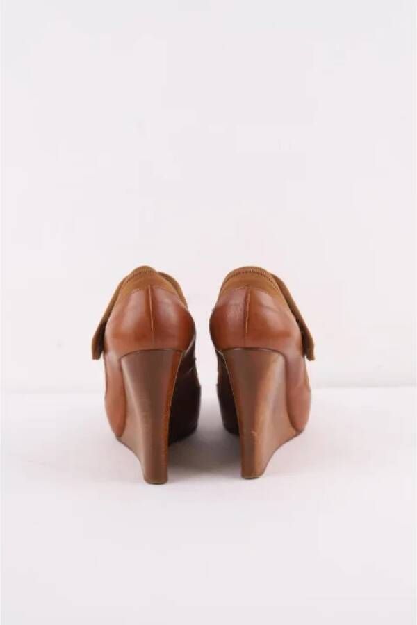 Chloé Pre-owned Leather heels Brown Dames