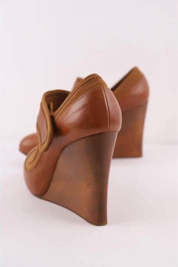 Chloé Pre-owned Leather heels Brown Dames