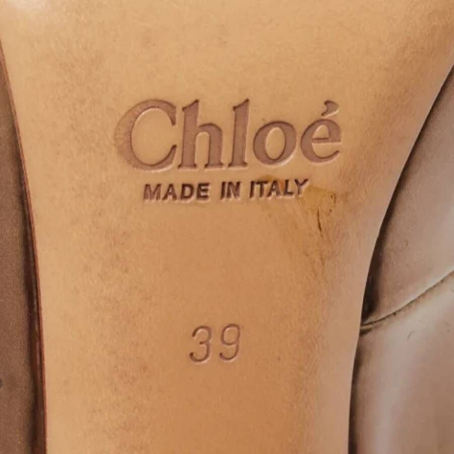 Chloé Pre-owned Leather heels Pink Dames