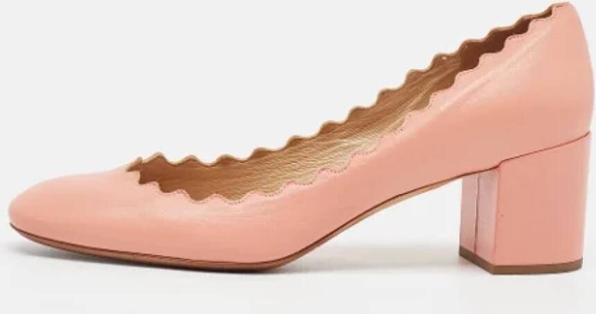 Chloé Pre-owned Leather heels Pink Dames