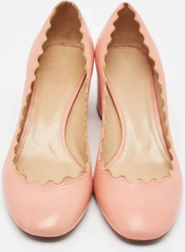 Chloé Pre-owned Leather heels Pink Dames