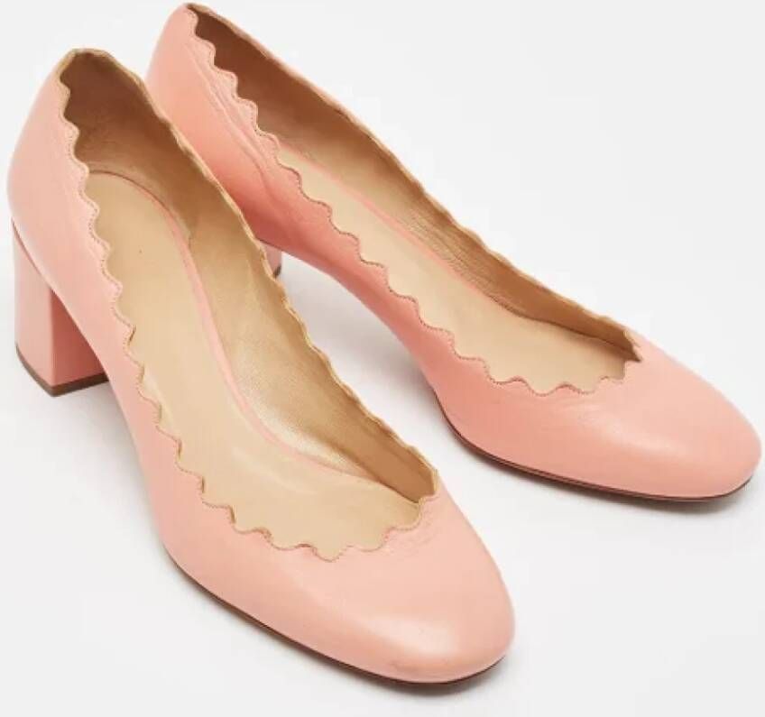 Chloé Pre-owned Leather heels Pink Dames