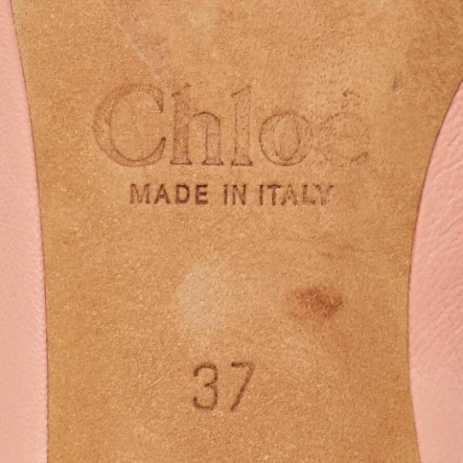 Chloé Pre-owned Leather heels Pink Dames