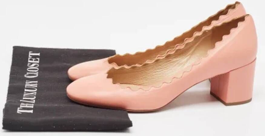 Chloé Pre-owned Leather heels Pink Dames