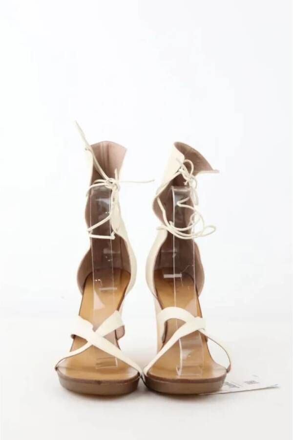 Chloé Pre-owned Leather heels White Dames