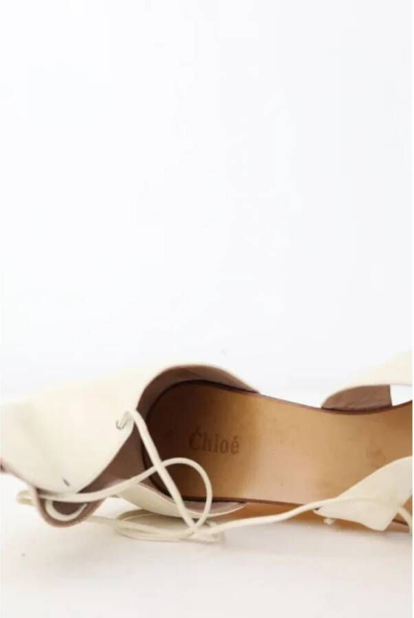 Chloé Pre-owned Leather heels White Dames