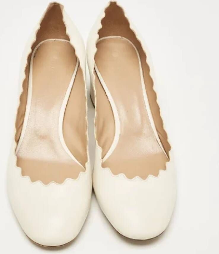 Chloé Pre-owned Leather heels White Dames