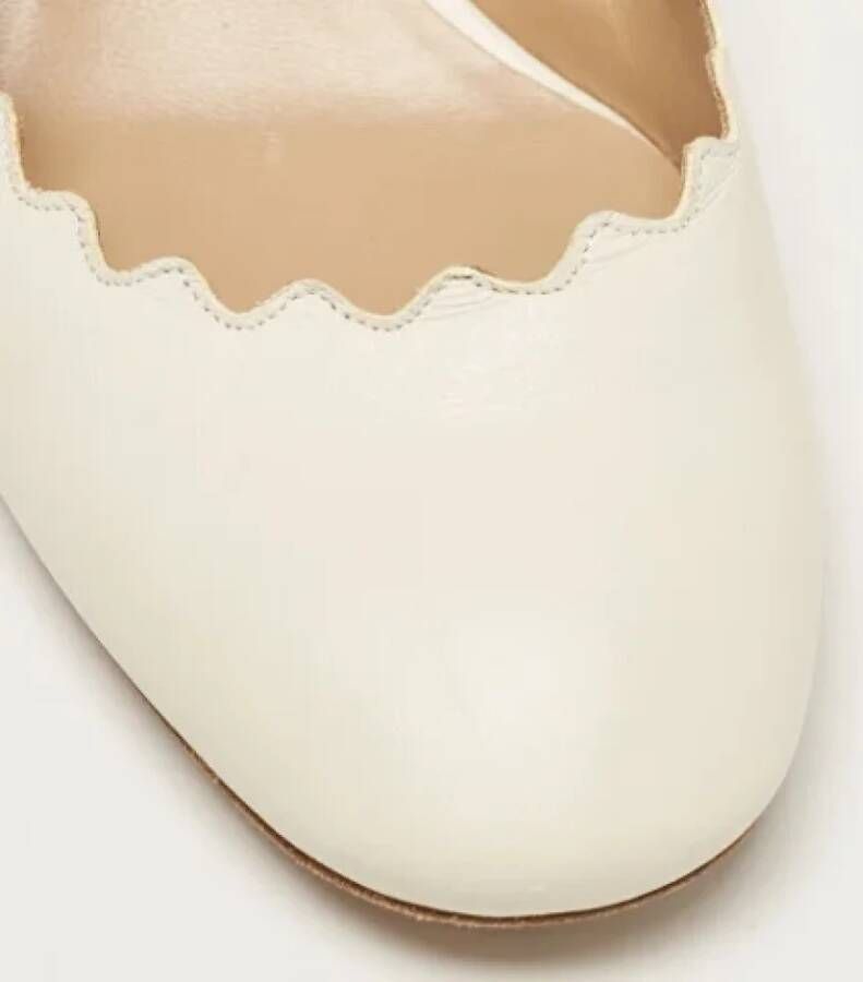 Chloé Pre-owned Leather heels White Dames