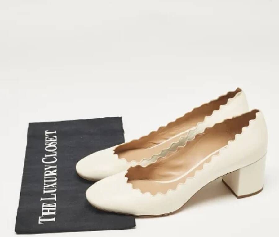 Chloé Pre-owned Leather heels White Dames