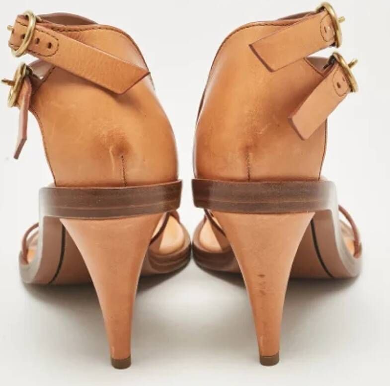 Chloé Pre-owned Leather sandals Beige Dames