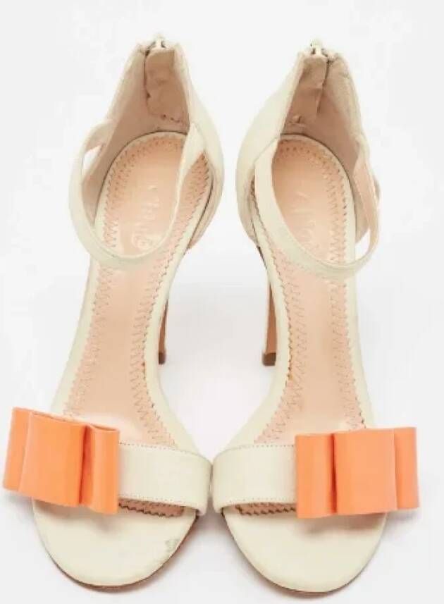 Chloé Pre-owned Leather sandals Beige Dames