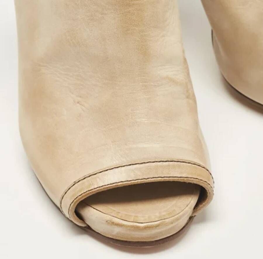 Chloé Pre-owned Leather sandals Beige Dames