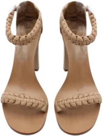 Chloé Pre-owned Leather sandals Beige Dames