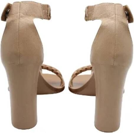 Chloé Pre-owned Leather sandals Beige Dames