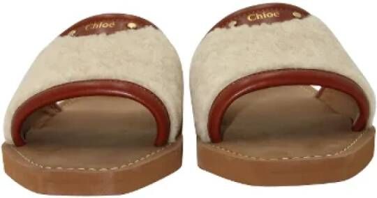 Chloé Pre-owned Leather sandals Beige Dames