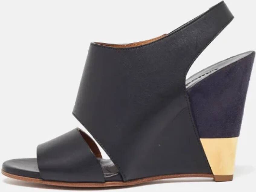 Chloé Pre-owned Leather sandals Black Dames