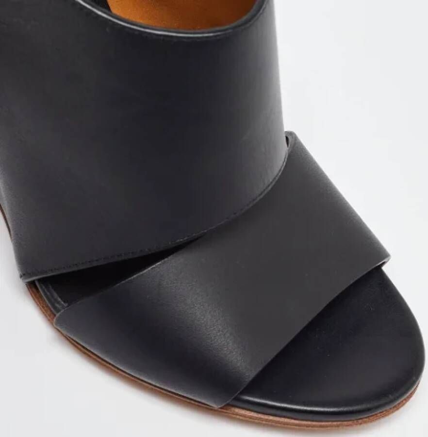 Chloé Pre-owned Leather sandals Black Dames