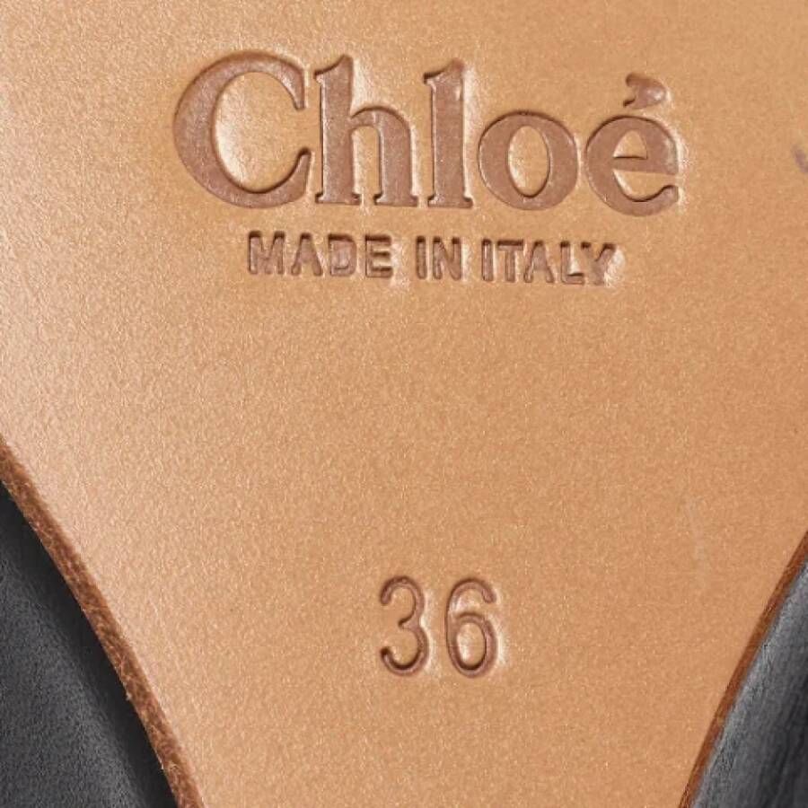 Chloé Pre-owned Leather sandals Black Dames