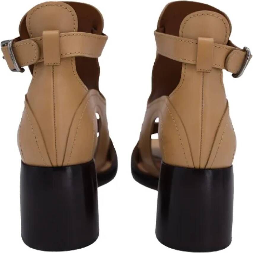 Chloé Pre-owned Leather sandals Brown Dames