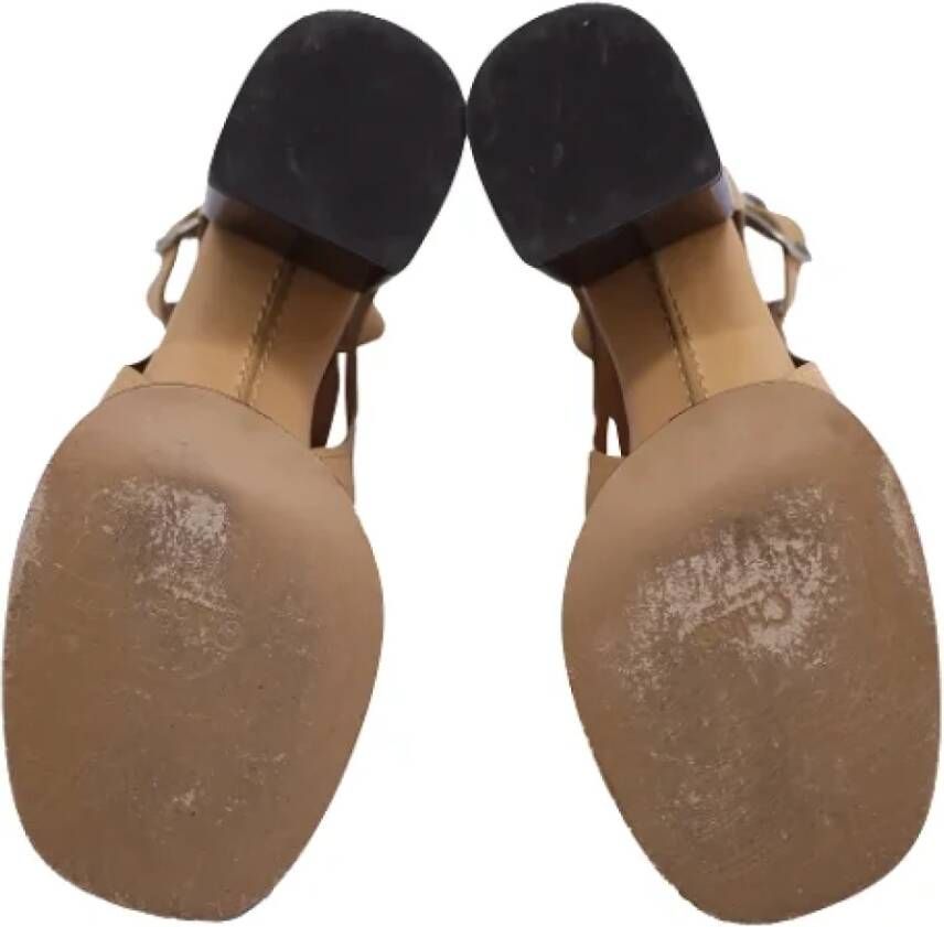 Chloé Pre-owned Leather sandals Brown Dames