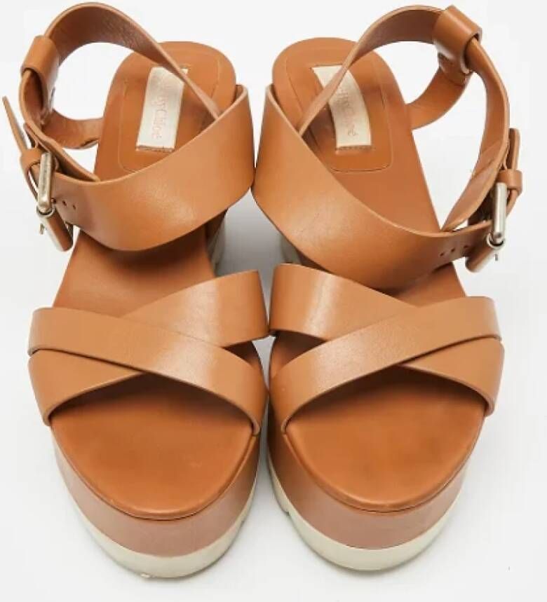 Chloé Pre-owned Leather sandals Brown Dames