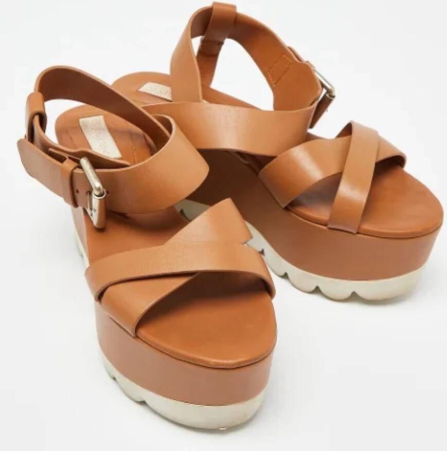 Chloé Pre-owned Leather sandals Brown Dames