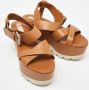 Chloé Pre-owned Leather sandals Brown Dames - Thumbnail 4