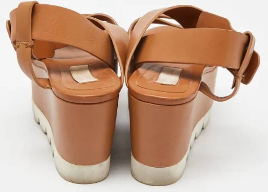 Chloé Pre-owned Leather sandals Brown Dames