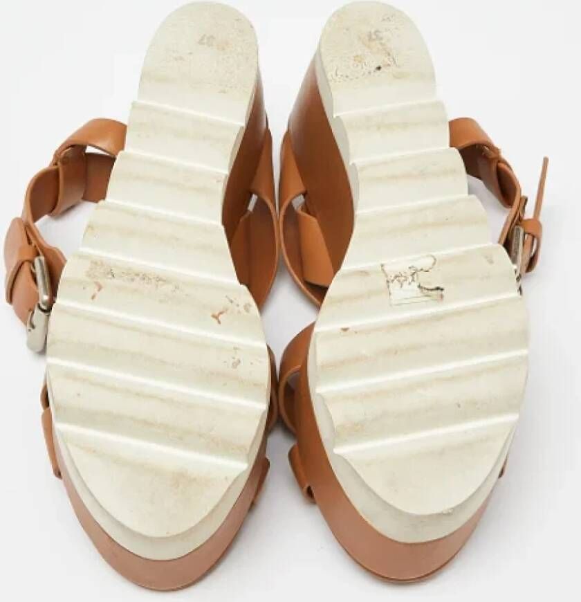 Chloé Pre-owned Leather sandals Brown Dames