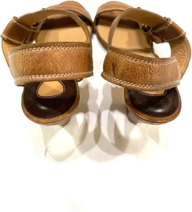 Chloé Pre-owned Leather sandals Brown Dames