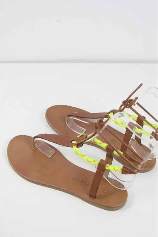 Chloé Pre-owned Leather sandals Brown Dames