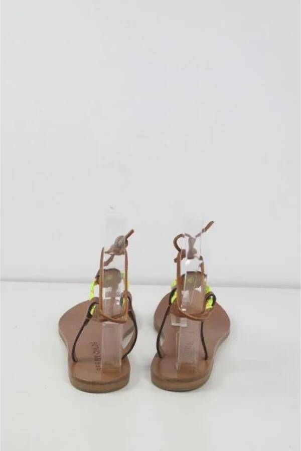 Chloé Pre-owned Leather sandals Brown Dames