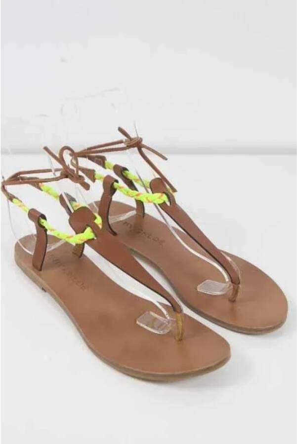 Chloé Pre-owned Leather sandals Brown Dames