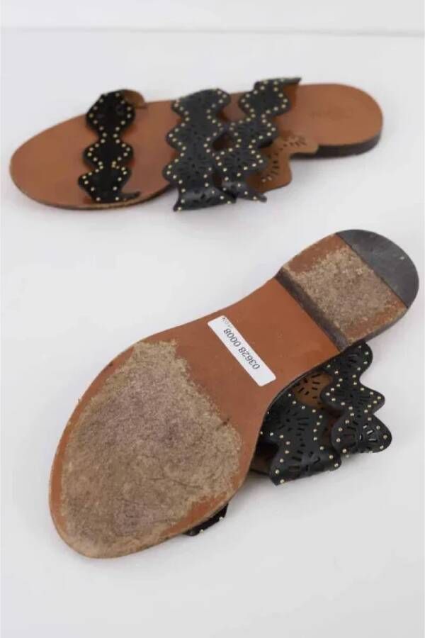 Chloé Pre-owned Leather sandals Brown Dames