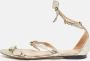 Chloé Pre-owned Leather sandals Gray Dames - Thumbnail 2