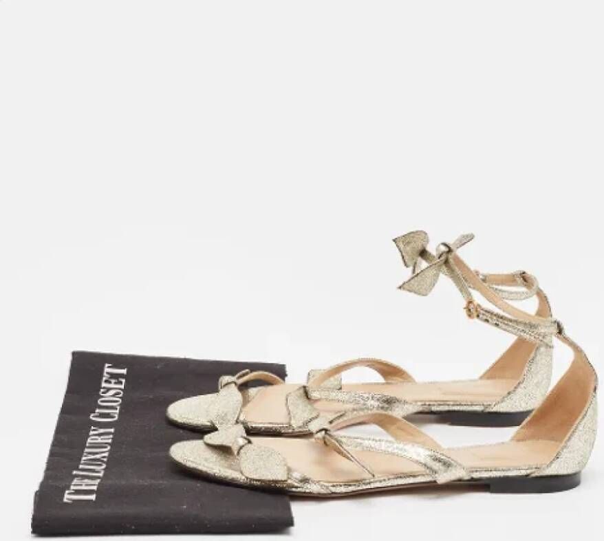 Chloé Pre-owned Leather sandals Gray Dames