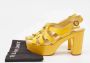 Chloé Pre-owned Leather sandals Yellow Dames - Thumbnail 8