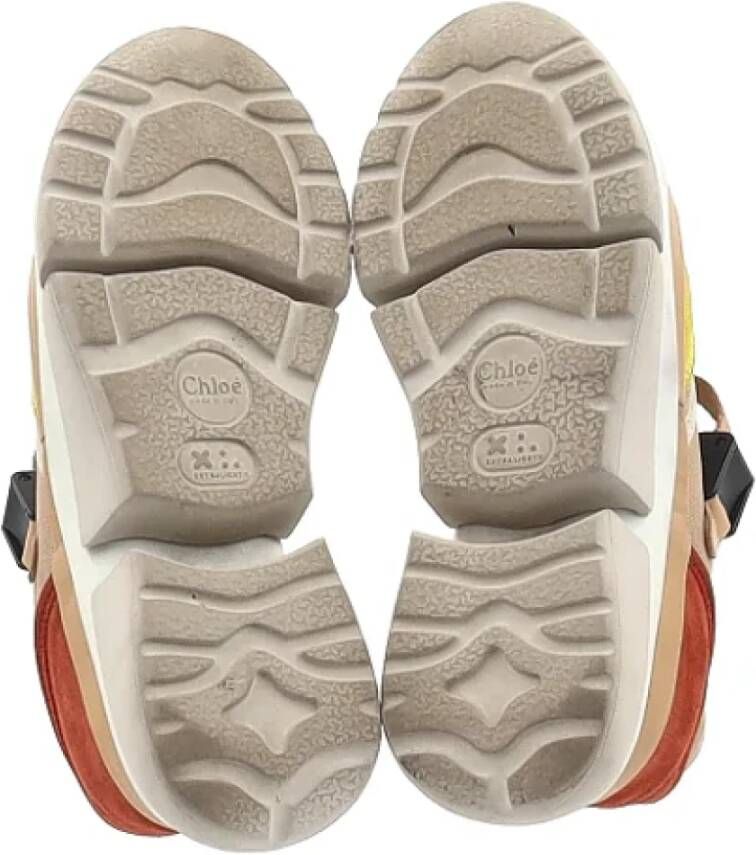 Chloé Pre-owned Leather sneakers Multicolor Dames