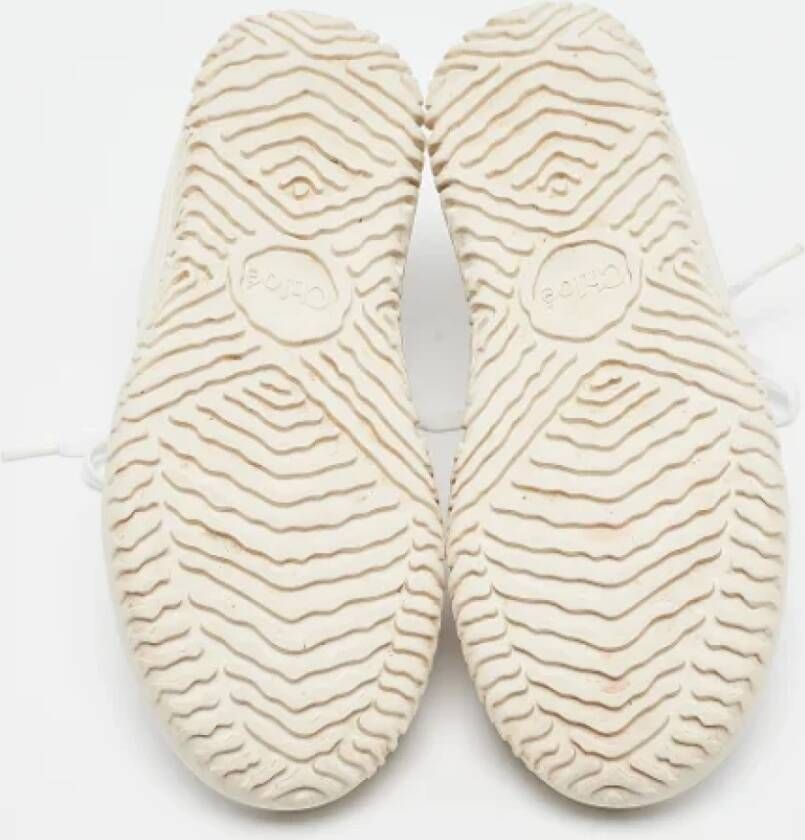 Chloé Pre-owned Leather sneakers White Dames