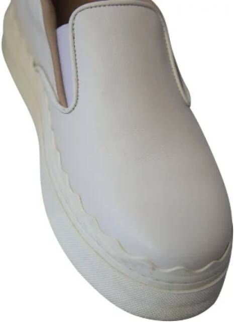 Chloé Pre-owned Leather sneakers White Dames