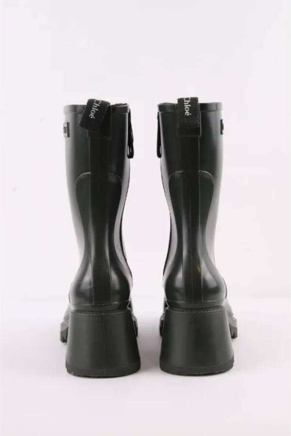 Chloé Pre-owned Plastic boots Green Dames