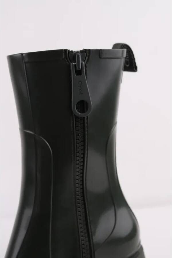 Chloé Pre-owned Plastic boots Green Dames