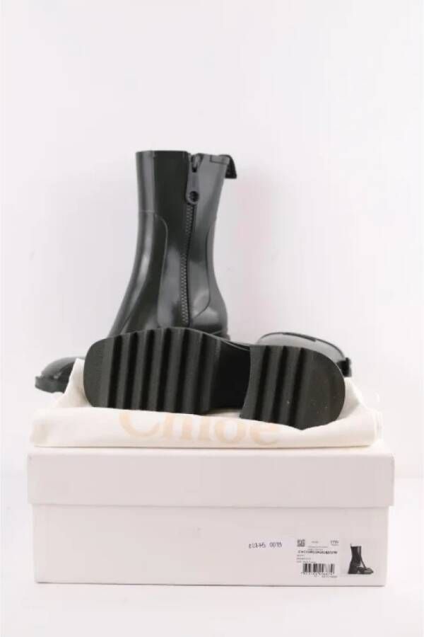 Chloé Pre-owned Plastic boots Green Dames