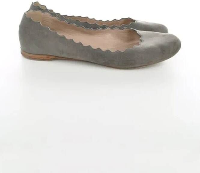 Chloé Pre-owned Platte schoenen Brown Dames